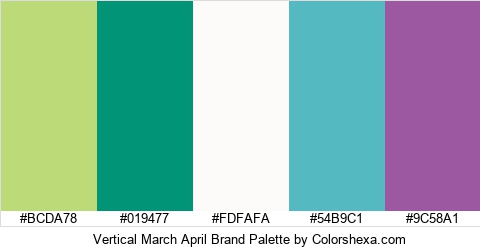 Vertical March April Brand Colors Logo