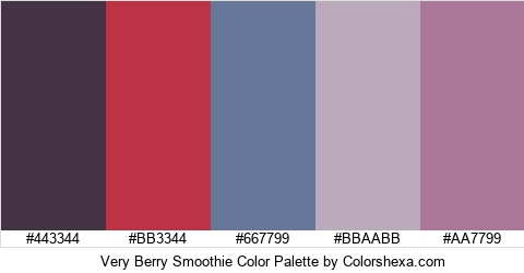 Very Berry Smoothie Color Colors Logo