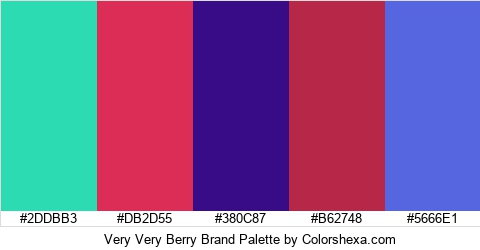 Very Very Berry Brand Colors Logo
