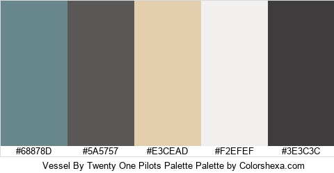 Vessel By Twenty One Pilots Palette Colors Logo
