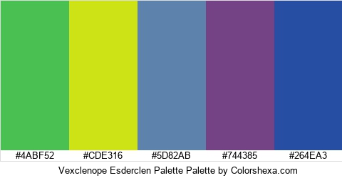 Vexclenope Esderclen Palette Colors Logo