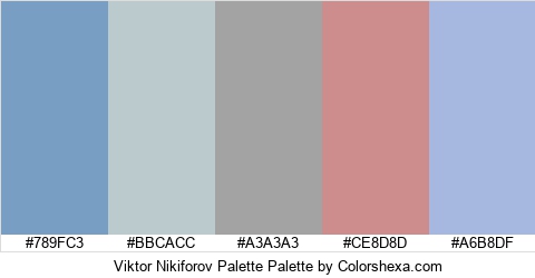 Viktor Nikiforov Palette Colors Logo