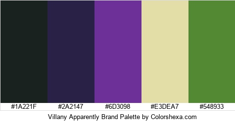 Villany Apparently Brand Colors Logo