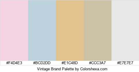 Vintage Brand Colors Logo