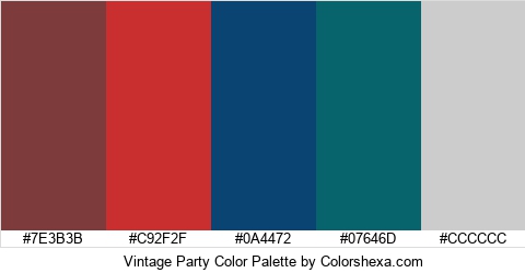 Vintage Party Color Colors Logo