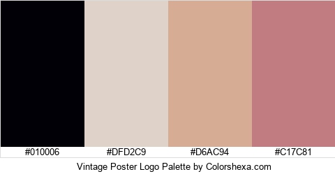 Vintage Poster Logo Colors Logo