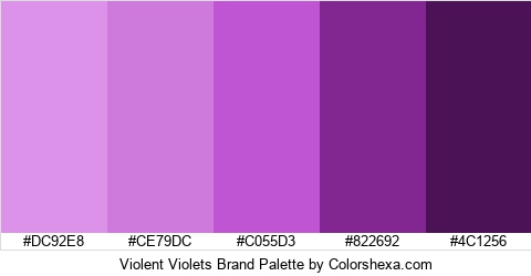 Violent Violets Brand Colors Logo