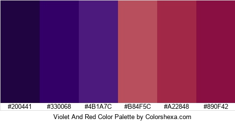 Violet And Red Color Colors Logo