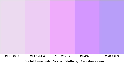 Violet Essentials Palette Colors Logo