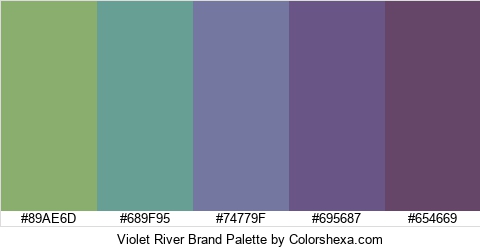 Violet River Brand Colors Logo