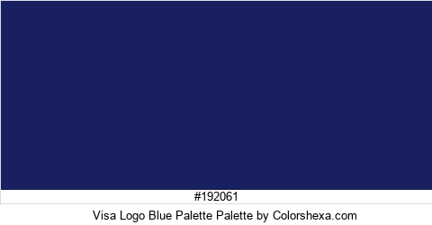 Visa Logo Blue Palette Colors Logo