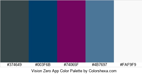 Vision Zero App Color Colors Logo