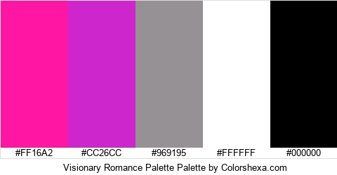 Visionary Romance Palette Colors Logo