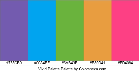 Vivid Palette Colors Logo