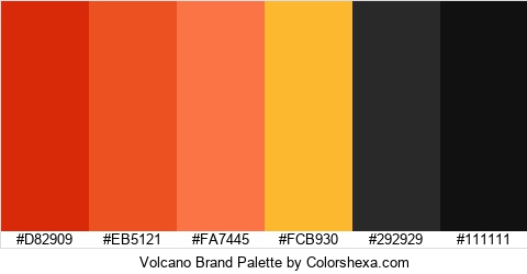Volcano Brand Colors Logo
