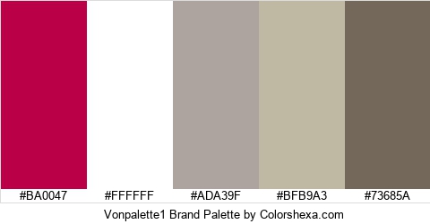 Vonpalette1 Brand Colors Logo