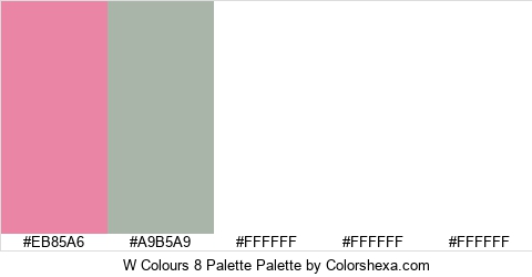 W Colours 8 Palette Colors Logo