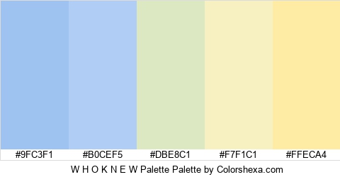 W H O K N E W Palette Colors Logo