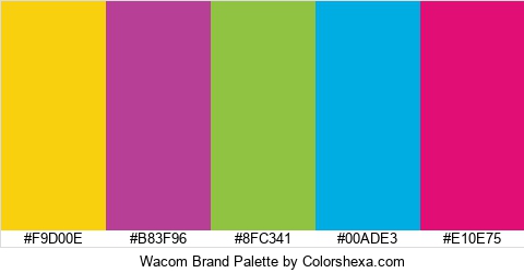 Wacom Brand Colors Logo