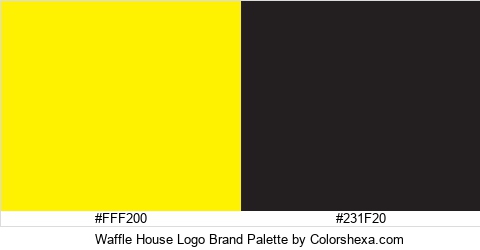 Waffle House Logo Brand Colors Logo