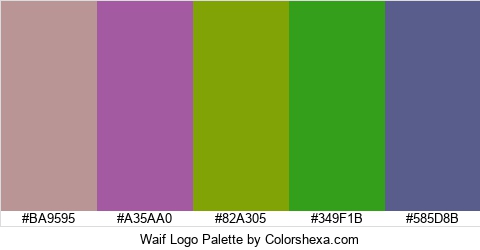 Waif Logo Colors Logo