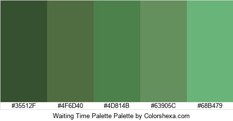 Waiting Time Palette Colors Logo
