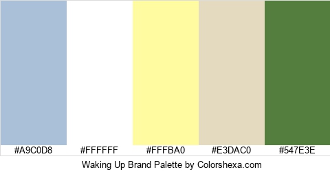 Waking Up Brand Colors Logo