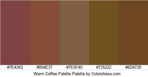 Warm Coffee Palette Colors Logo