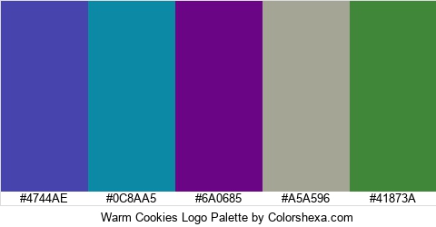 Warm Cookies Logo Colors Logo