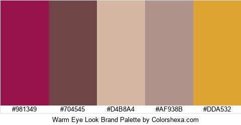 Warm Eye Look Brand Colors Logo