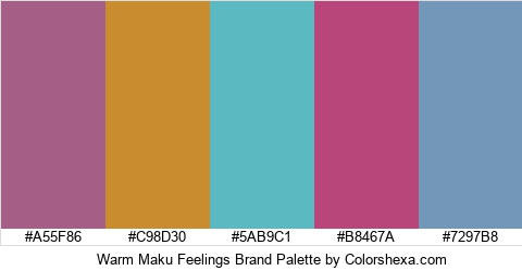 Warm Maku Feelings Brand Colors Logo