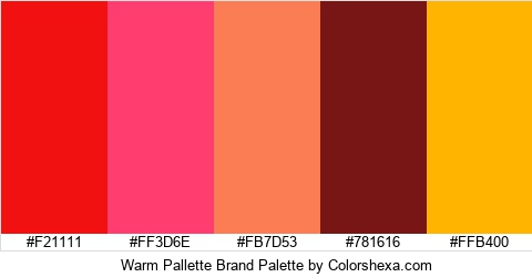 Warm Pallette Brand Colors Logo