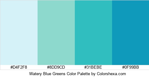 Watery Blue Greens Color Colors Logo