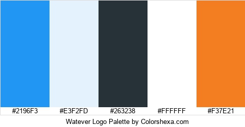 Watever Logo Colors Logo