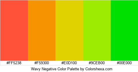 Wavy Negative Color Colors Logo