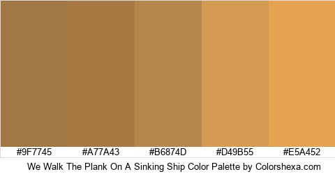 We Walk The Plank On A Sinking Ship Color Colors Logo
