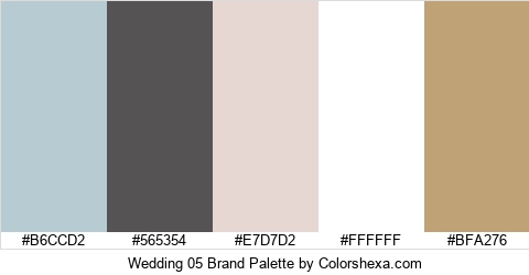 Wedding 05 Brand Colors Logo