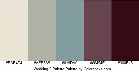 Wedding 2 Palette Colors Logo
