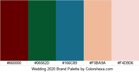 Wedding 2020 Brand Colors Logo
