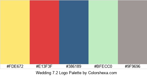 Wedding 7.2 Logo Colors Logo