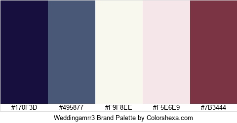 Weddingamrr3 Brand Colors Logo