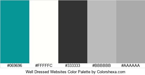 Well Dressed Websites Color Colors Logo