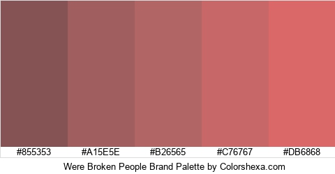 Were Broken People Brand Colors Logo
