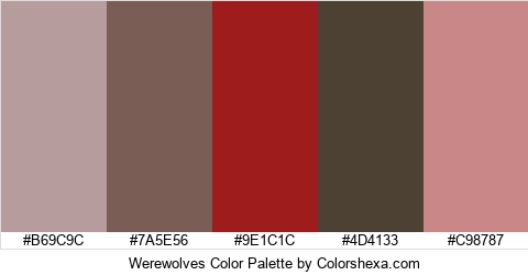 Werewolves Color Colors Logo