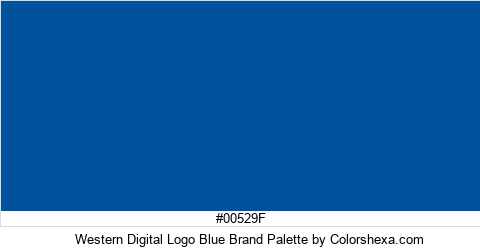 Western Digital Logo Blue Brand Colors Logo