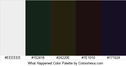 What Happened Color Colors Logo