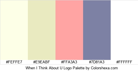 When I Think About U Logo Colors Logo