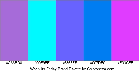 When Its Friday Brand Colors Logo