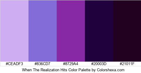 When The Realization Hits Color Colors Logo
