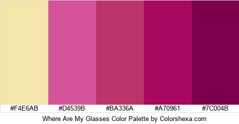 Where Are My Glasses Color Colors Logo